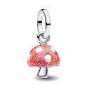 Glow-in-the-dark mushroom pendant charm 794376C01
