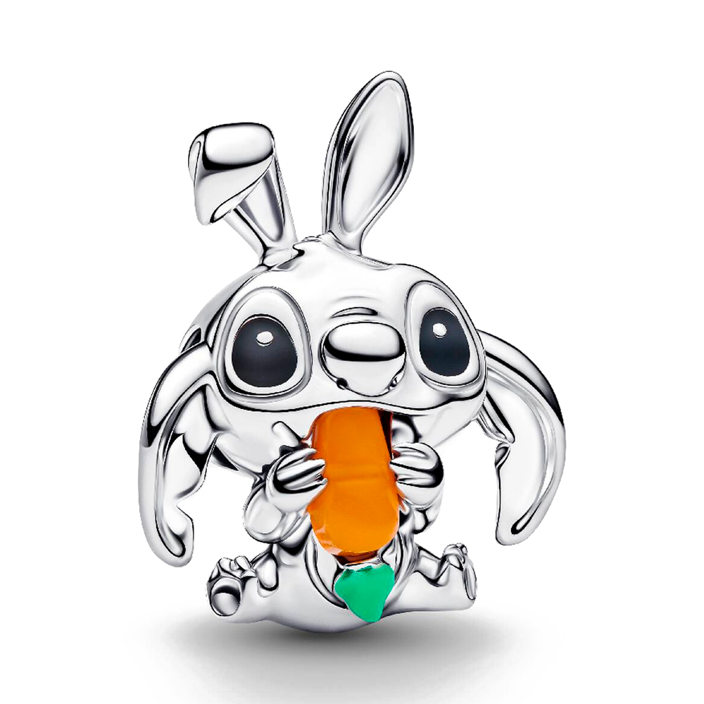 Pandora Silver Charms Disney Easter Bunny Stitch Charm 794498C01