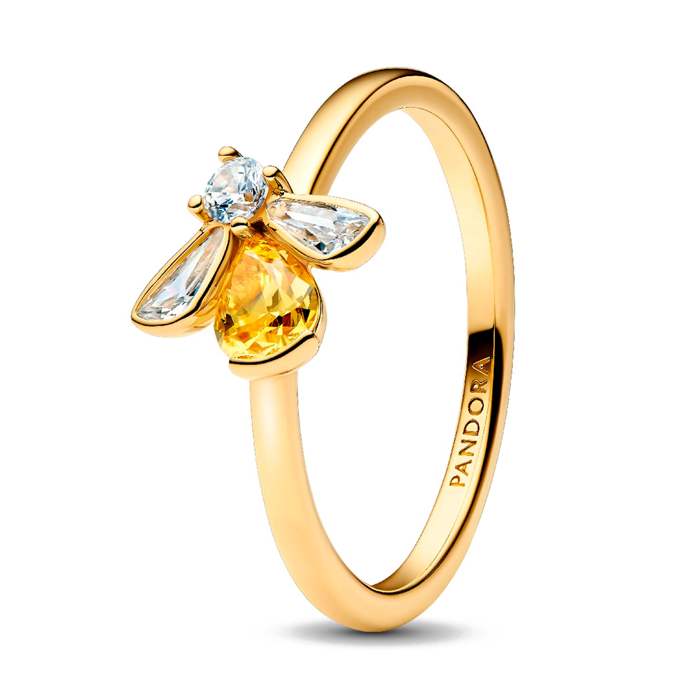 Pandora Anillo Abeja Miel 164562C01