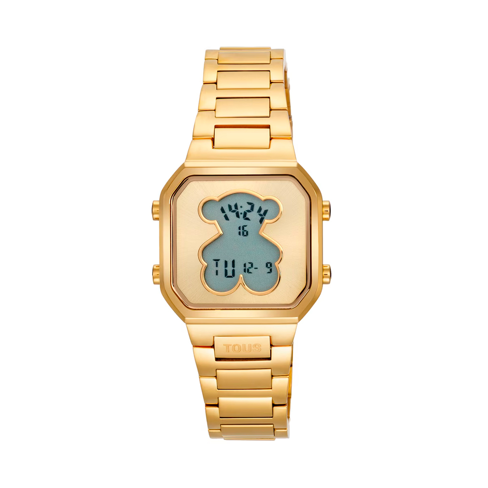 Tous Reloj digital con brazalete de acero D-BEAR MINI
