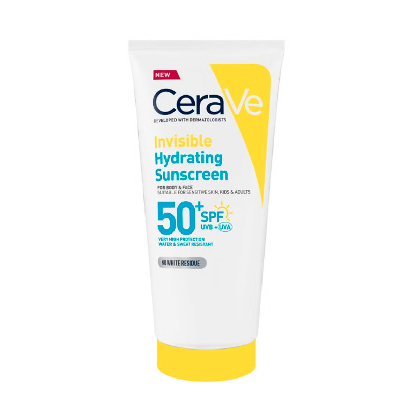 Cerave Light/White Sunscreen Body Invisible Hydrating Lotion Spf50 Sunscreen