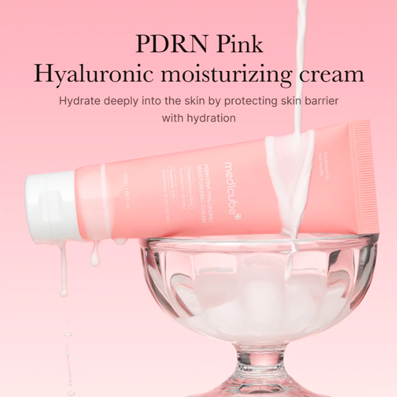 Medicube Pdrn Pink Hyaluronic Moisturizing Cream PDRN Pink Peptide Cream Crema Reparadora - Reafirmante Facial – imagen 2
