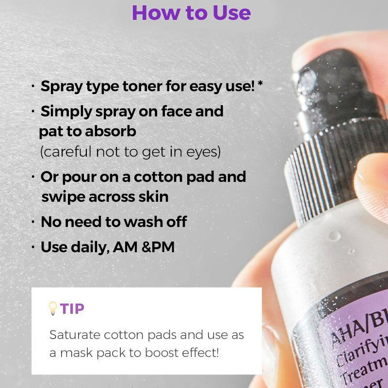 Cosrx Cosmética Facial AHA/BHA Clarifying Treatment Toner Tónixo Exfoliante