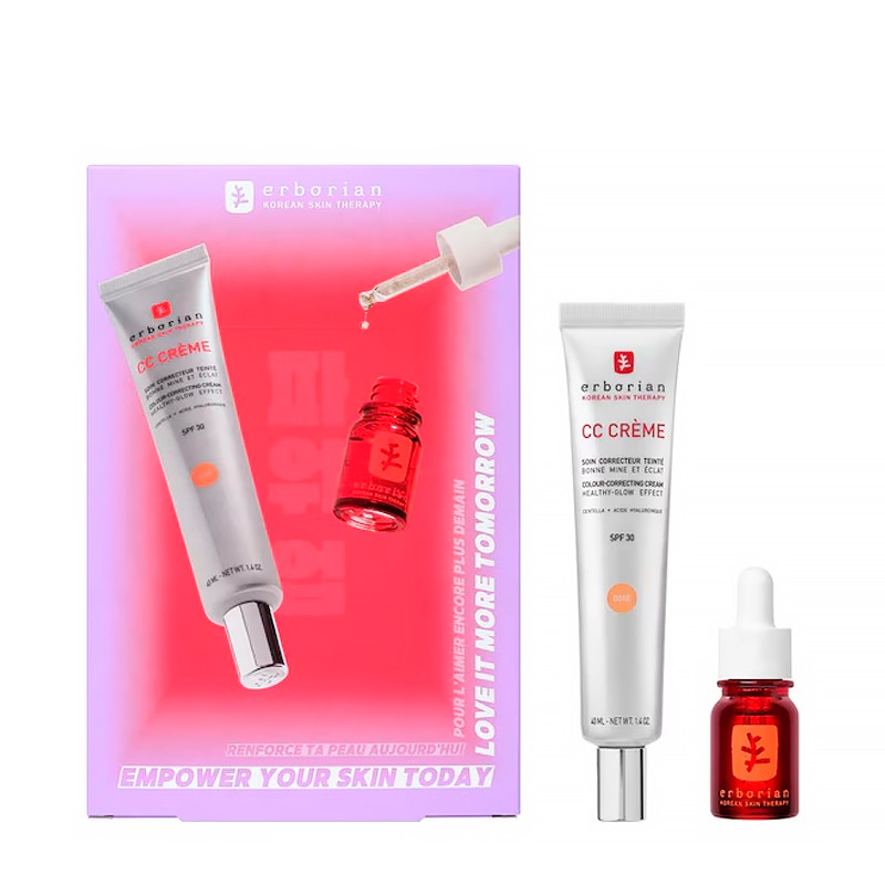 Erborian Women's Cream Face Skin Care Skin Teraphy Cc Dore Set