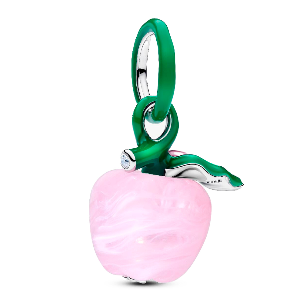 Pandora Pink Charms Murano Glass Apple Charm 794485C01