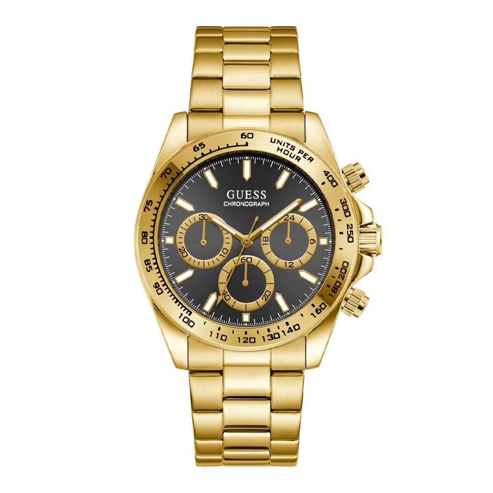 Guess Men's Gold-Tone Chronograph Watch, 42mm - Gold Tone