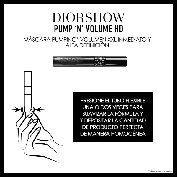 Máscara Pumping Volumen XXL inmediato - Efecto pestañas multiplicadas - Fórmula Alta Definición