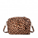 Borsa a tracolla basic con stampa leopardata