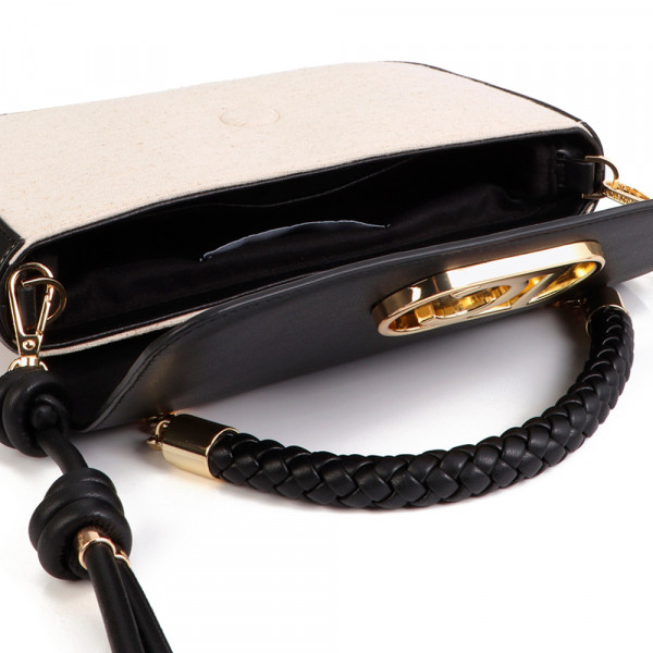 two-tone-faux-leather-flap-shoulder-bag