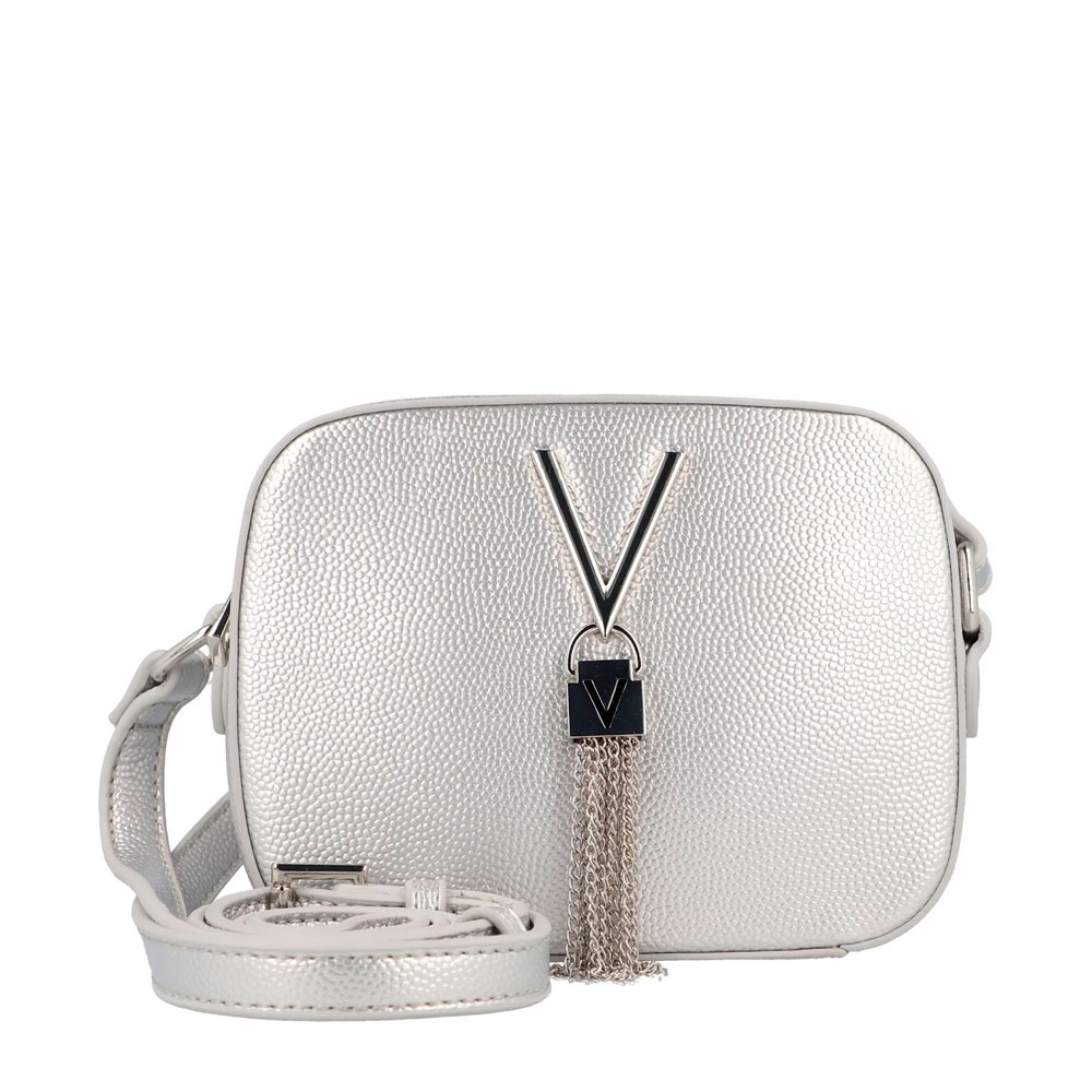 Valentino Handbags Women's Silver Bags, Toiletry Bags And Suitcases For Divine Shoulder Bag