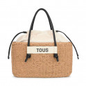 Scoubidou TOUS Natural Tote Bag with Fixed Handles