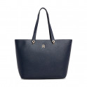BORSA TOTE SPACE BLU CON EMBLEMA