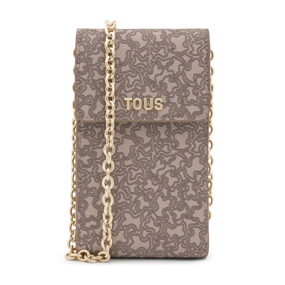 Tous Women's Bags, Toiletry Bags And Suitcases For Kaos Mini Lines Taupe Hanging Mobile Phone Case