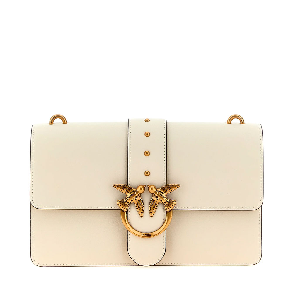 Pinko Women's White - Love Bag One Medium Handbag In Leather - Image 4