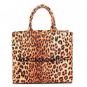 Leopardenmuster-Stofftasche