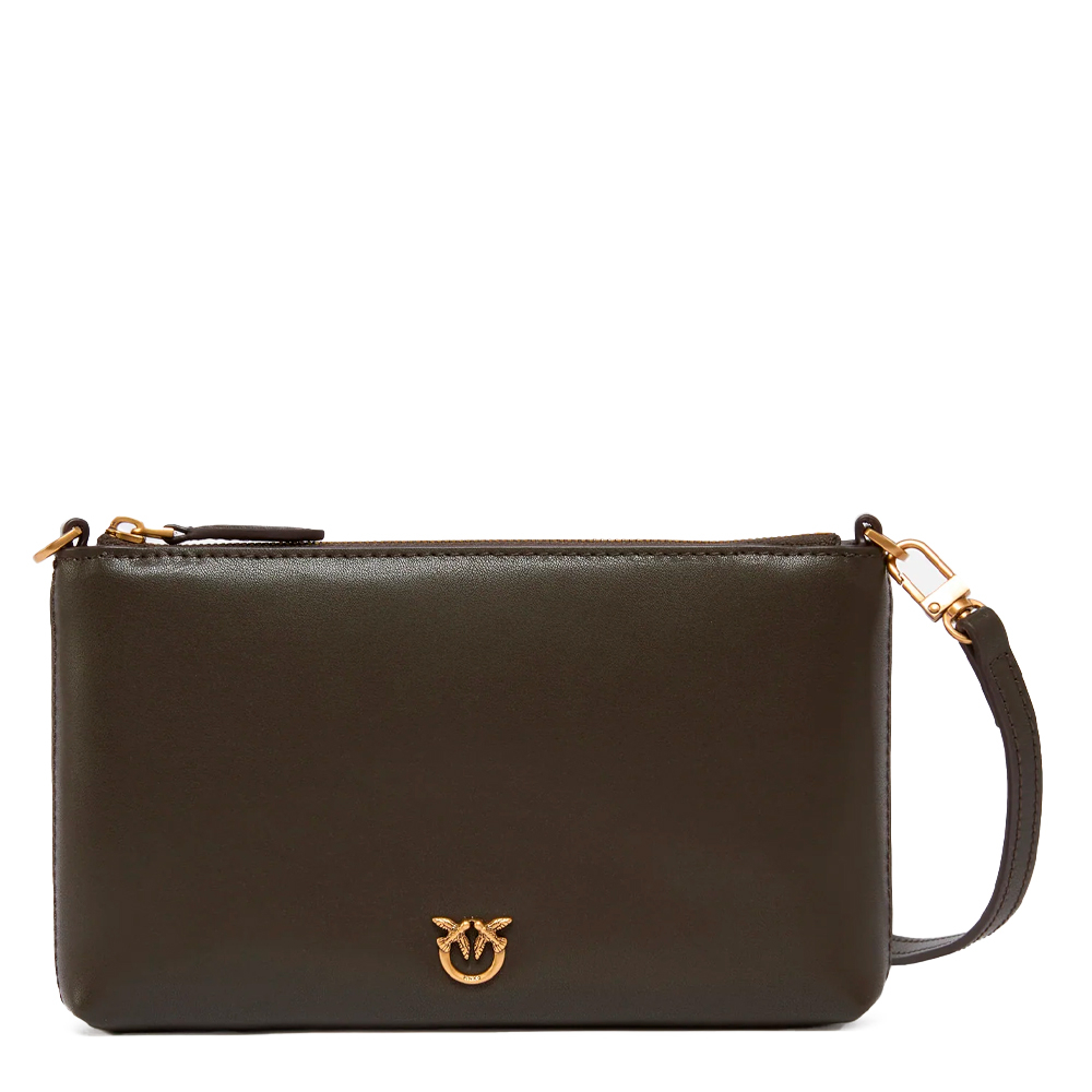 Pinko Women's Gold Bags, Toiletry Bags And Suitcases For Love Birds Flat Bag
