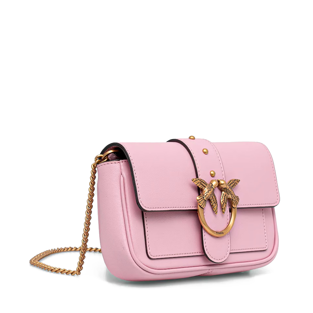 PINKO Bolso de hombro 'Love One Pocket C Vitello Seta'  rosa – imagen 5