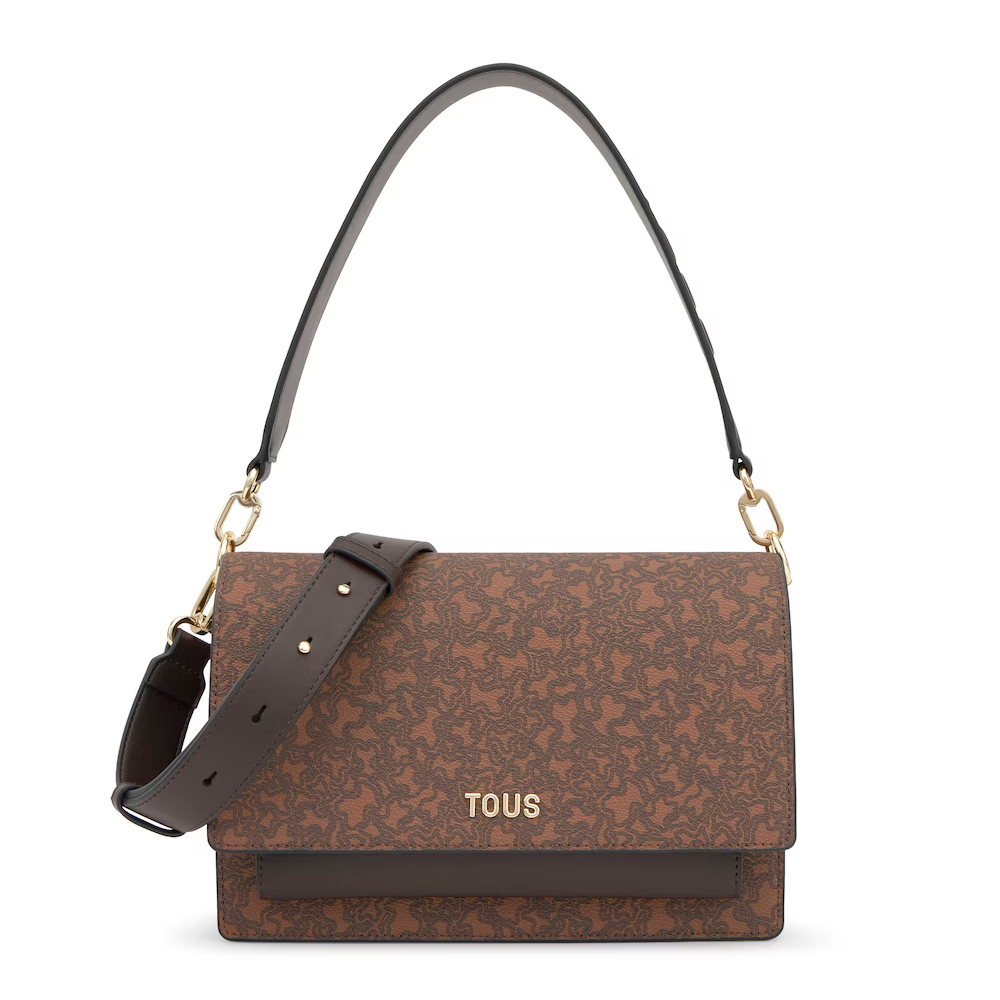 Tous Women's Brown Bags, Toiletry Bags And Suitcases For Audree Kaos Mini Lines Crossbody Bag