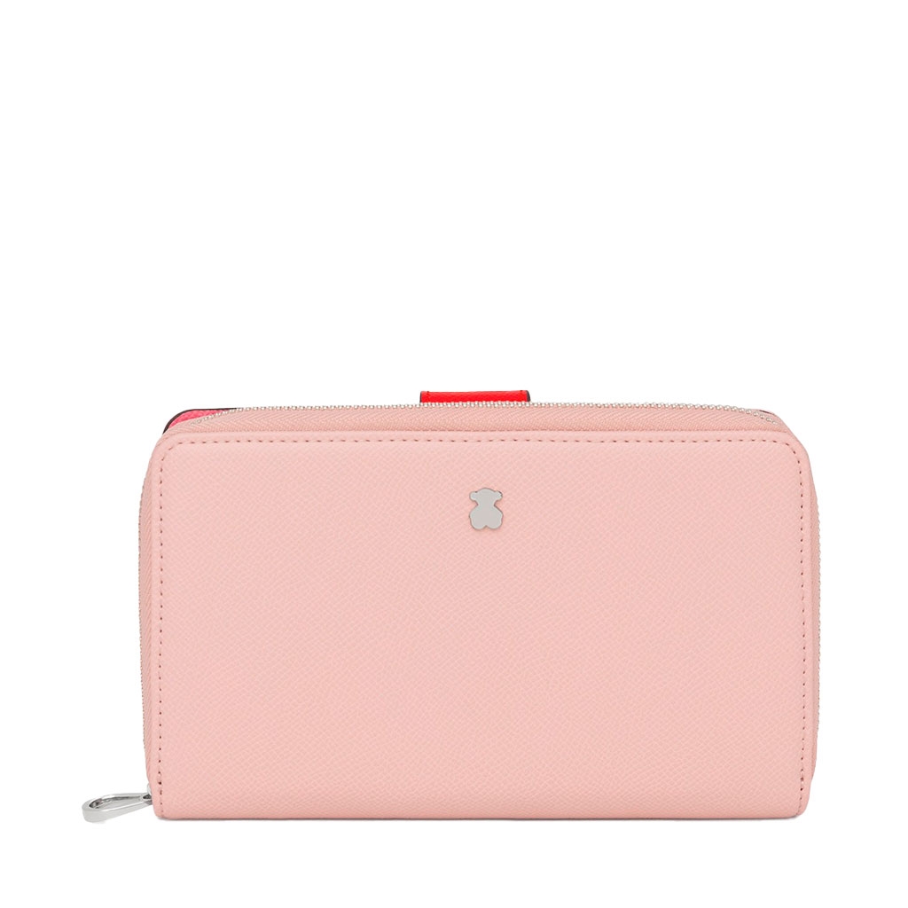 Tous Women's Pink Wallets And Purses Medium Dubai Wallet With Closure