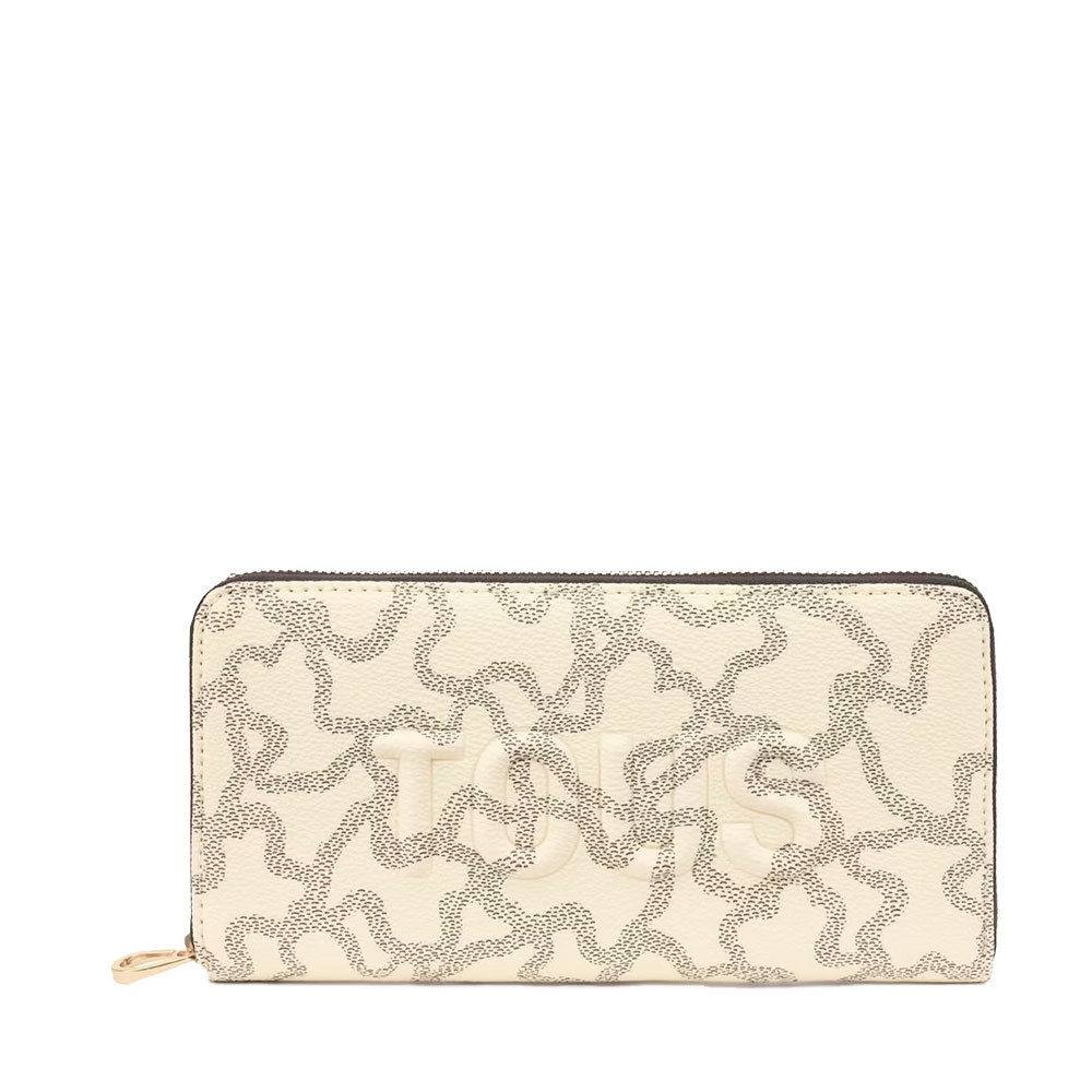 Tous Women's Beige/Grey Wallets And Purses Kaos Icon Large Wallet