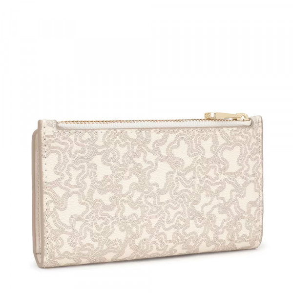 kaos-mini-lines-beige-wallet-tous