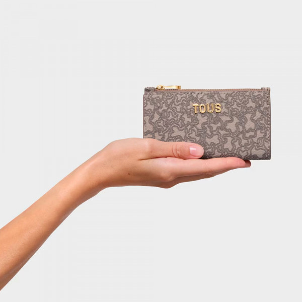 kaos-mini-lines-taupe-wallet