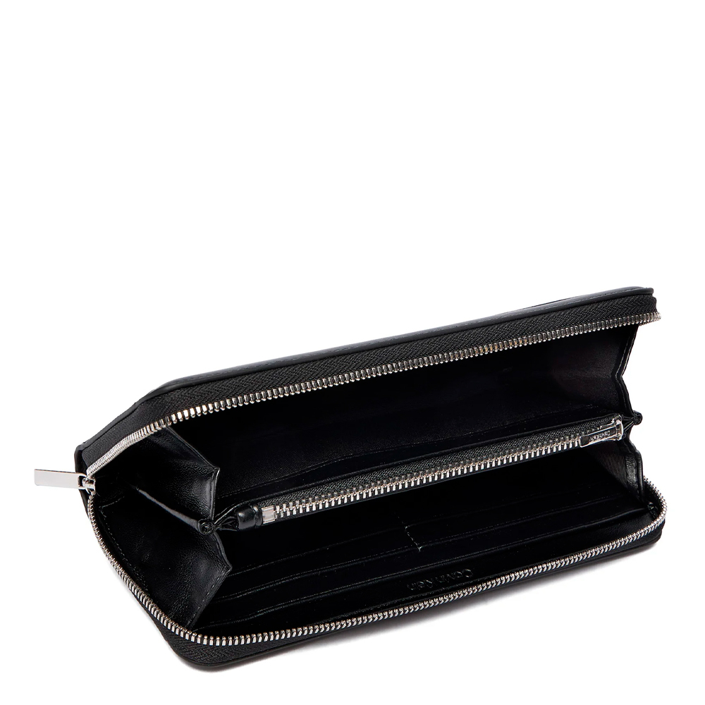 Calvin Klein Jeans Cartera con cremallera larga logotipo emblemático grabado – imagen 2