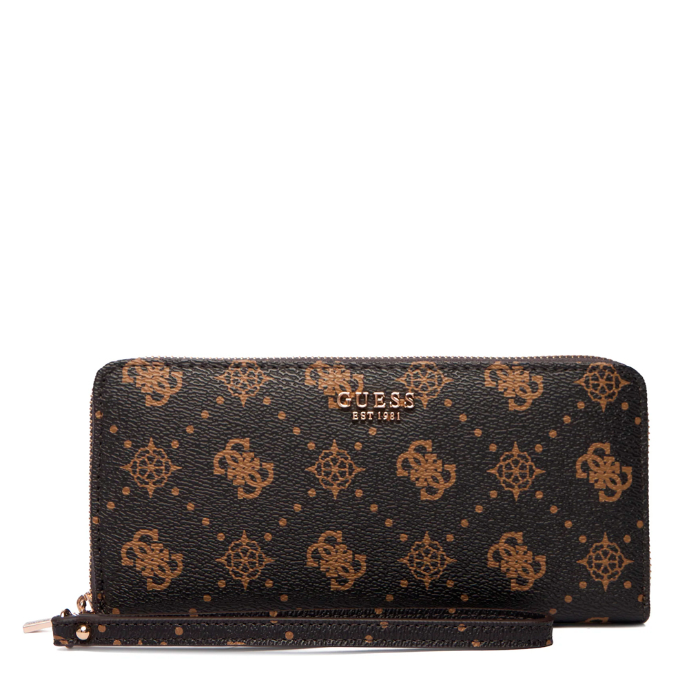 Guess Women's Wallets And Purses Carrie Logo Zip Around Wallet