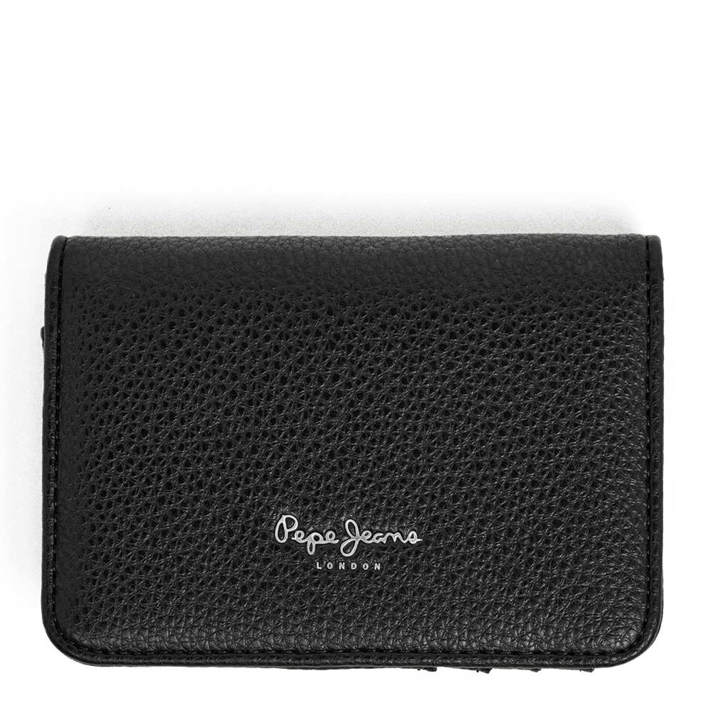Pepe Jeans Women's Black Wallets And Purses Wallet With Embossed Logo