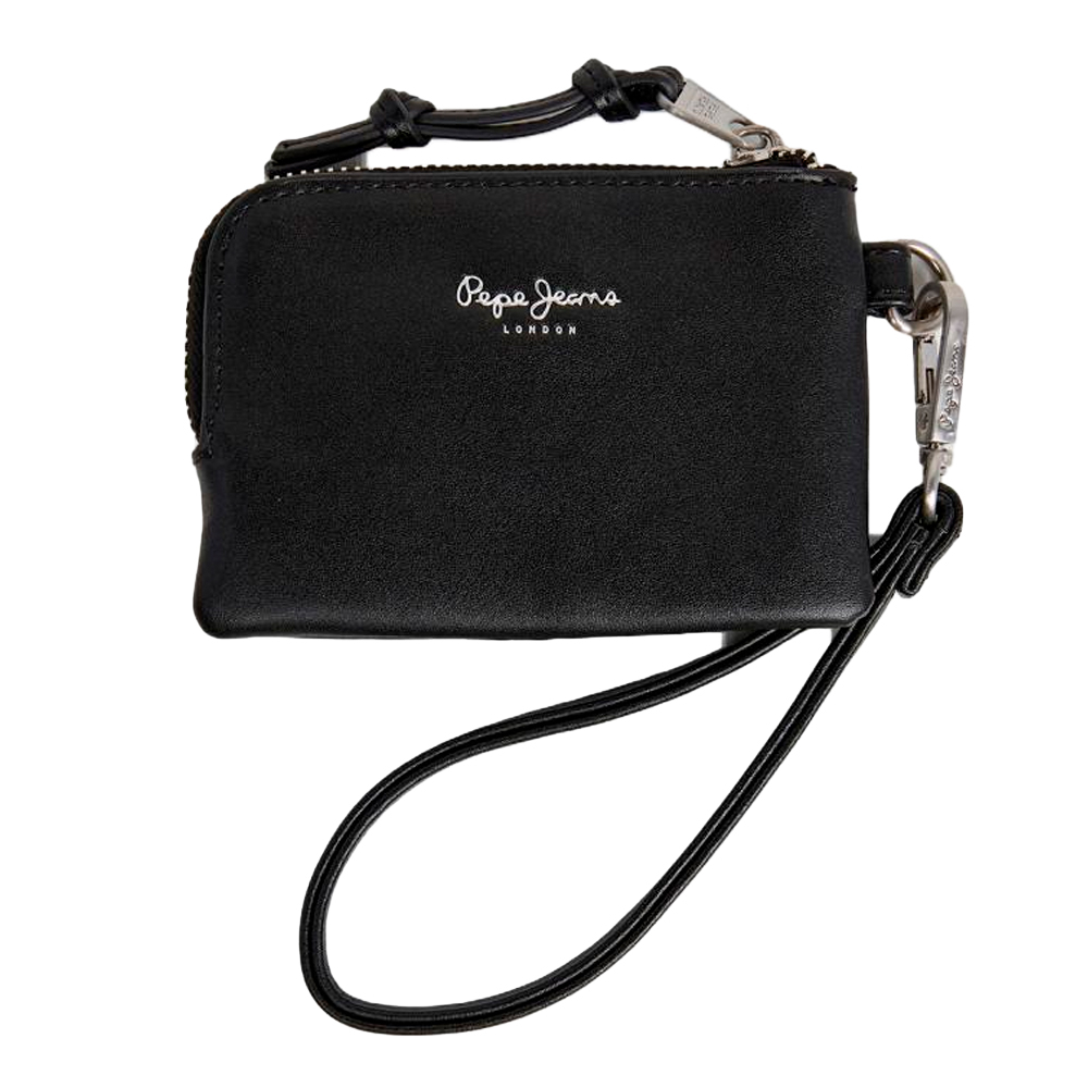 Pepe Jeans Women's Black Wallets And Purses Wallet With Zip Closure