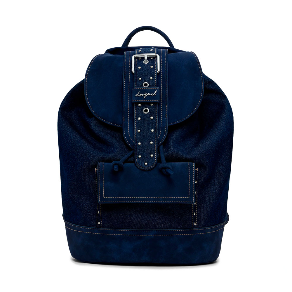 Desigual Women's Backpacks And Fanny Packs For Medium Convertible Denim Bucket Backpack