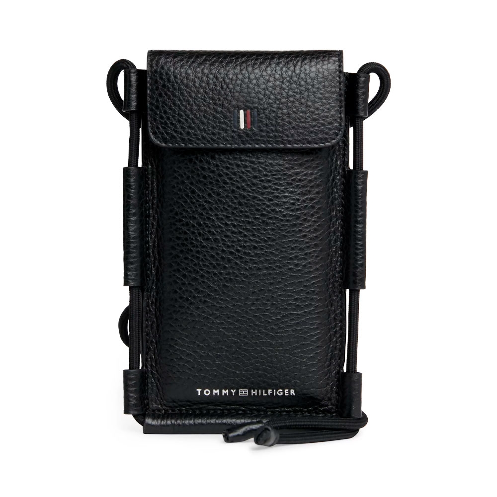 Tommy Hilfiger Bags  Messenger bags, toiletry bags and suitcases for men LEATHER PHONE BAG WITH LOGO