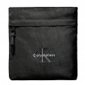 FLAT NYLON BAG WITH MONOGRAM LOGO