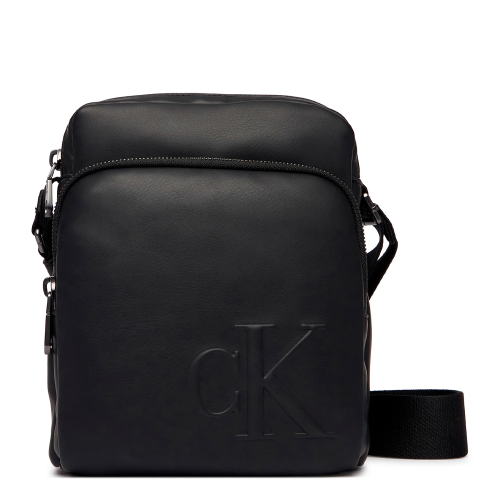Calvin Klein Jeans Men's Messenger Bags, Toiletry Bags And Suitcases For Reporter Shoulder Bag With Engraved Monogram