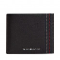 Leather bifold wallet with logo