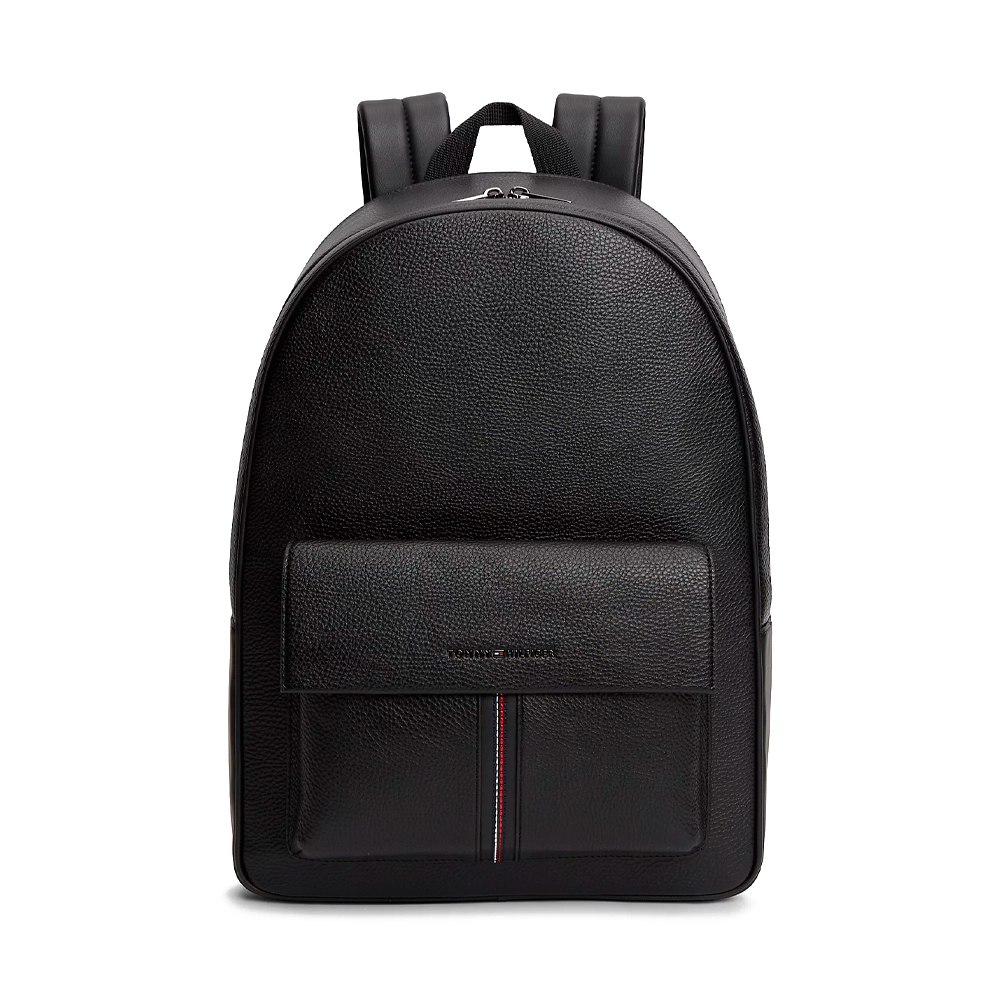 Tommy Hilfiger Bags Men's Backpacks And Waist Bags For Textured Backpack With Flap Pocket