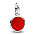 Charme mini medalh&atilde;o grav&aacute;vel Pandora ME vermelho 793389C01