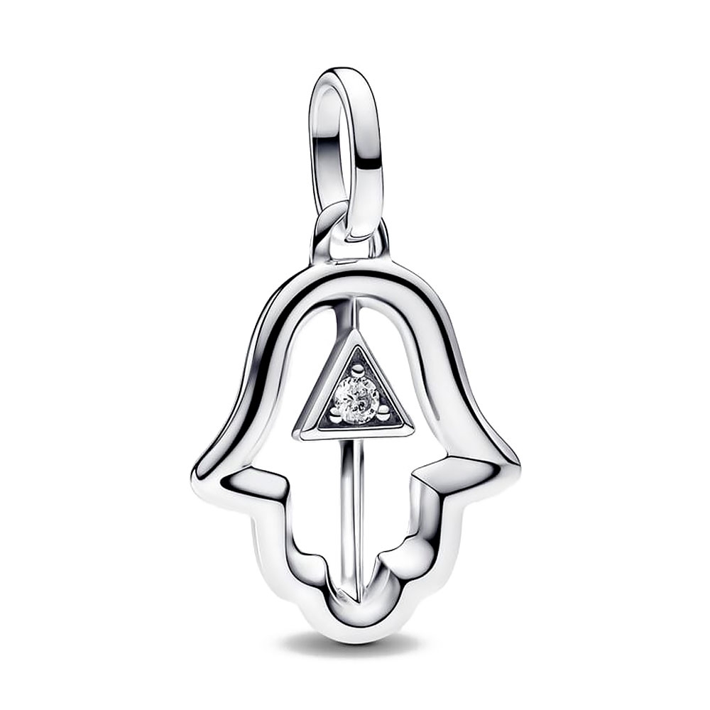 Pandora Silver Charms Me Hamsa Hand Locket Charm 793411C01