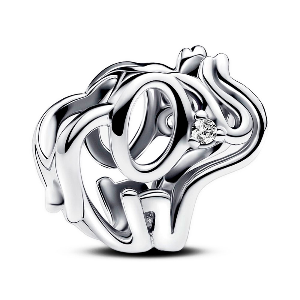 Pandora Silver Charms Filigree Elephant Charm 793345C01