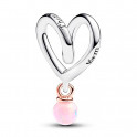 Two-Tone Wrapped Heart Charm 783242C01