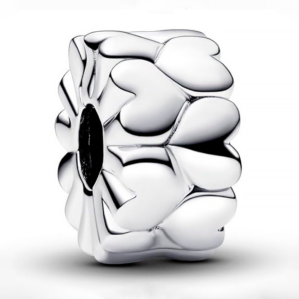 Pandora Silver Charms Heart Pattern Charm 792828C00