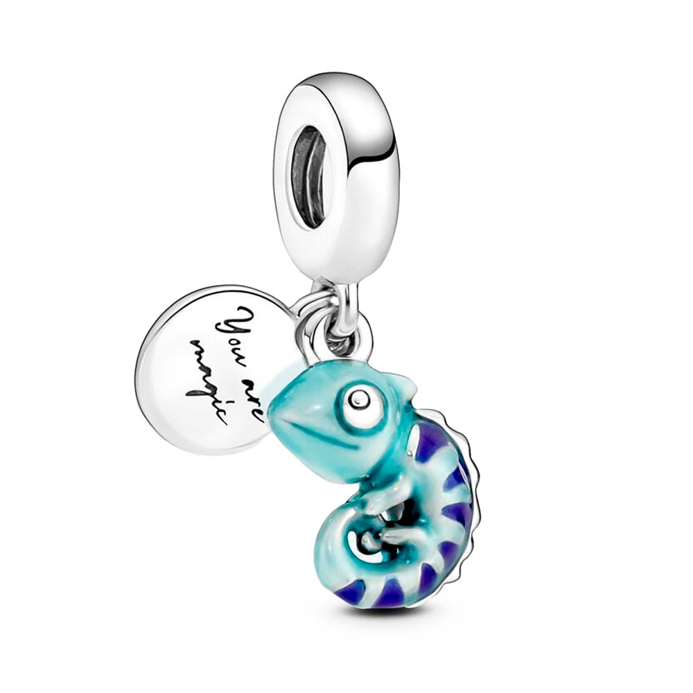 Pandora Silver/Light/Blue Charms Chameleon Pendant Charm That Changes Color 791676C01