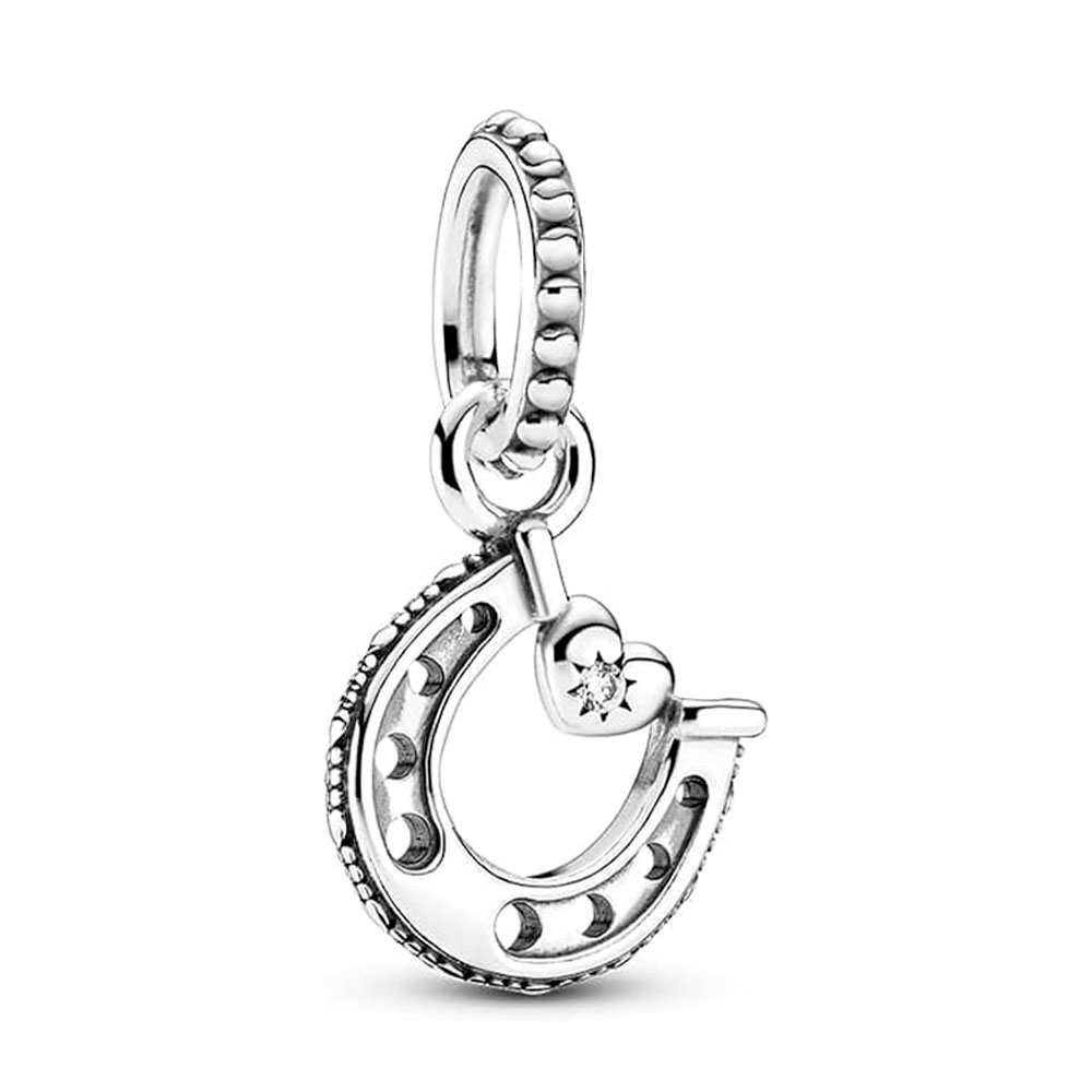 Pandora Silver Charms Good Luck Horseshoe Pendant Charm 799157C01
