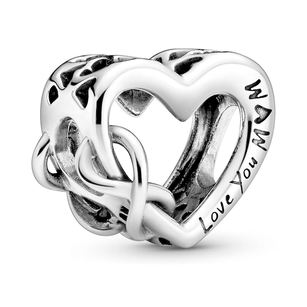 Pandora Silver Charms Infinite Heart Charm I Love You Mom 798825C00