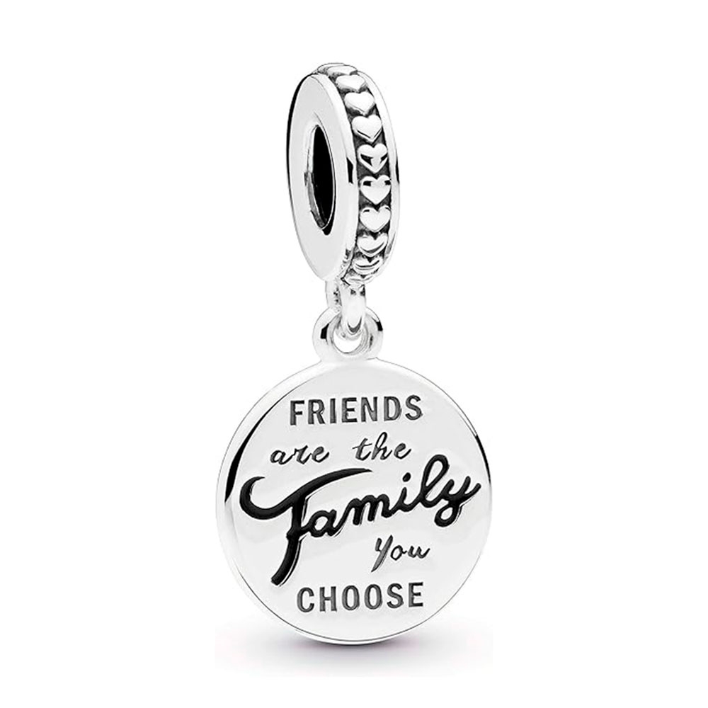 Pandora Charm colgante en plata de ley Los Amigos Son Familia 798124EN16