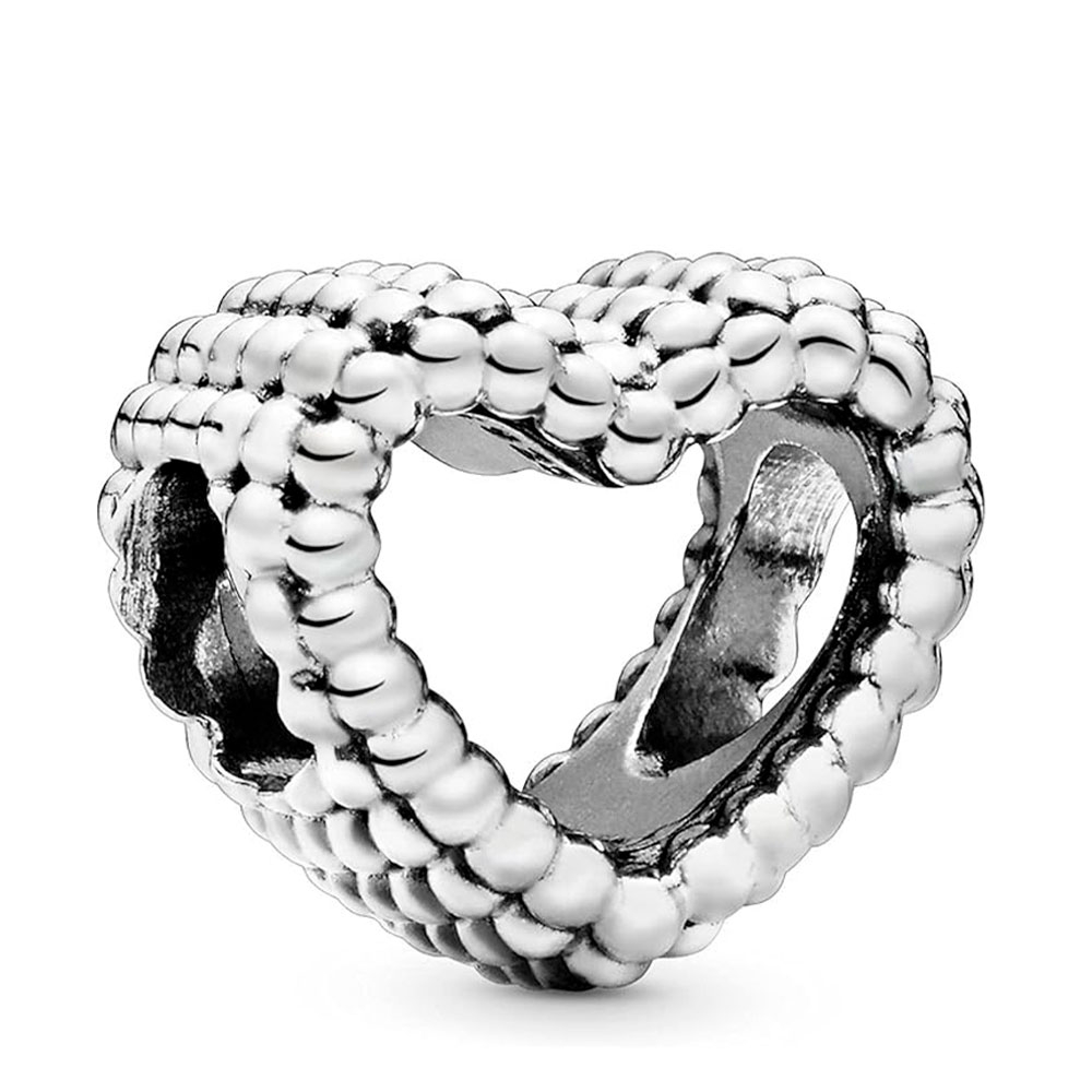 Pandora Silver Charms Molded Heart Sterling Charm 797516