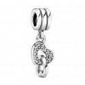 Interlocking hearts pendant charm 791242CZ
