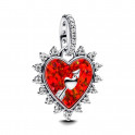 Rotating Heart Arrow Pendant Charm 793667C01