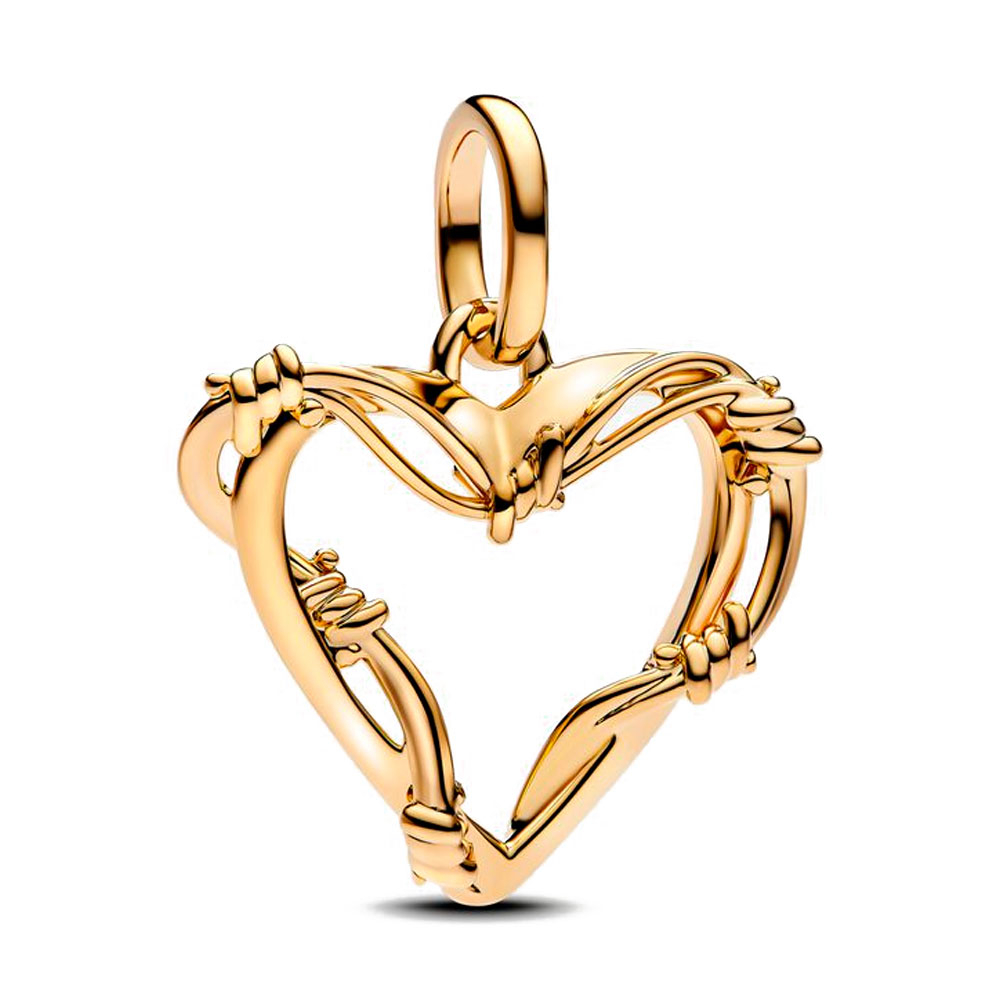 Pandora Gold Charms Me Wire Heart Locket Charm 762526C00