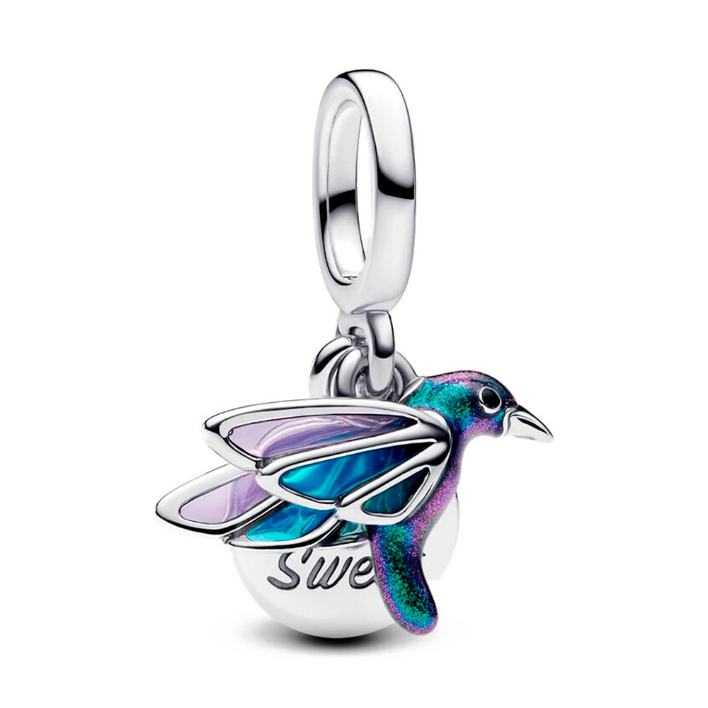 Pandora Charm Colgante Doble Colibrí 793746C01 – imagen 2